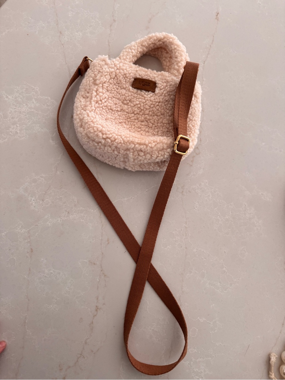 Ugg Shearling Mini Crossbody Bag in